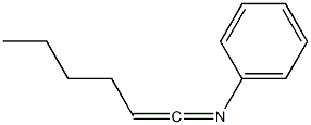 N-(1-Hexen-1-ylidene)aniline 结构式