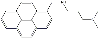 1-(3-Dimethylaminopropylaminomethyl)pyrene 结构式