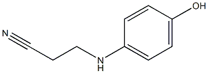 3-[(p-Hydroxyphenyl)amino]propiononitrile 结构式