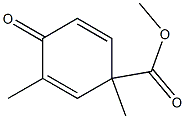 1,3-Dimethyl-4-oxo-2,5-cyclohexadiene-1-carboxylic acid methyl ester 结构式
