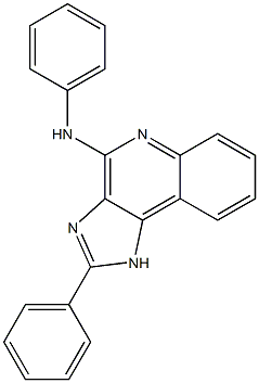 2-Phenyl-4-phenylamino-1H-imidazo[4,5-c]quinoline 结构式