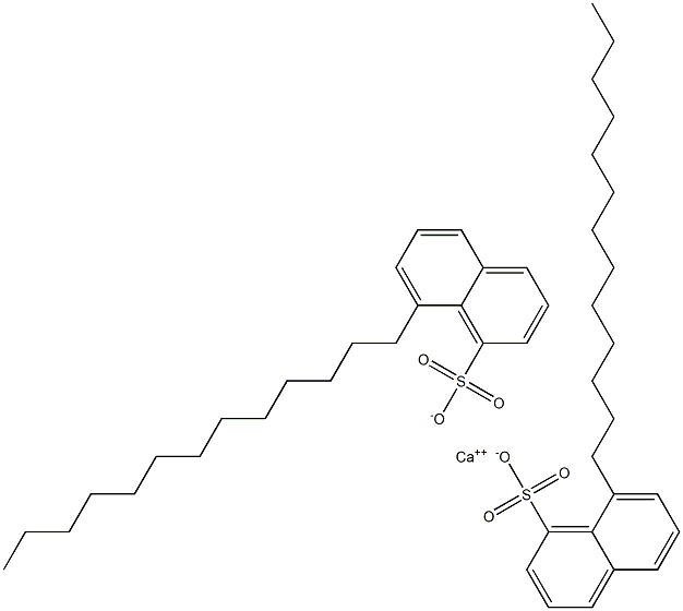 Bis(8-tridecyl-1-naphthalenesulfonic acid)calcium salt 结构式