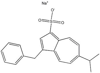 6-Isopropyl-3-benzylazulene-1-sulfonic acid sodium salt 结构式
