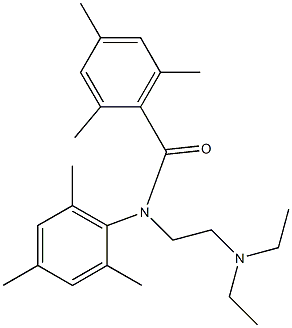 N-[2-(Diethylamino)ethyl]-2,2',4,4',6,6'-hexamethylbenzanilide 结构式