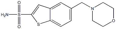 5-(Morpholinomethyl)benzo[b]thiophene-2-sulfonamide 结构式