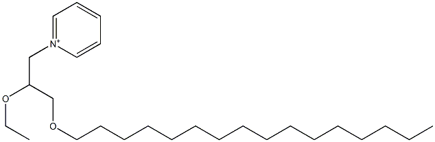 1-(2-Ethoxy-3-hexadecyloxypropyl)pyridinium 结构式