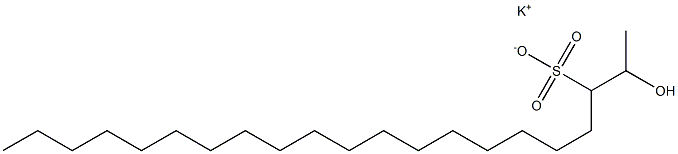 2-Hydroxyhenicosane-3-sulfonic acid potassium salt 结构式