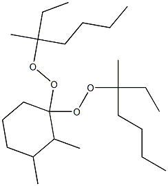 2,3-Dimethyl-1,1-bis(1-ethyl-1-methylpentylperoxy)cyclohexane 结构式