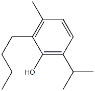 2-Butyl-6-isopropyl-3-methylphenol 结构式