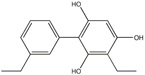 2-Ethyl-4-(3-ethylphenyl)benzene-1,3,5-triol 结构式