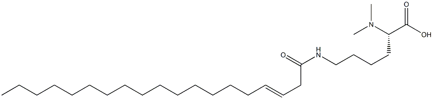 N6-(3-Nonadecenoyl)-N2,N2-dimethyllysine 结构式