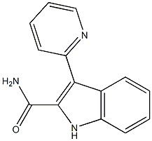 3-(2-Pyridyl)-1H-indole-2-carboxamide 结构式