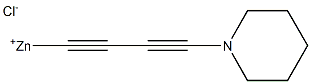 (4-Piperidino-1,3-butadiyn-1-yl)zinc chloride 结构式