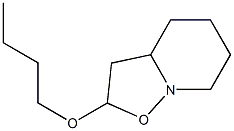 2-Butoxy-3,3a,4,5,6,7-hexahydro-2H-isoxazolo[2,3-a]pyridine 结构式