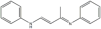 1-(Phenylamino)-3-(phenylimino)-1-butene 结构式
