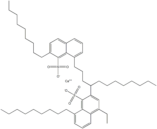 Bis(2,8-dinonyl-1-naphthalenesulfonic acid)calcium salt 结构式