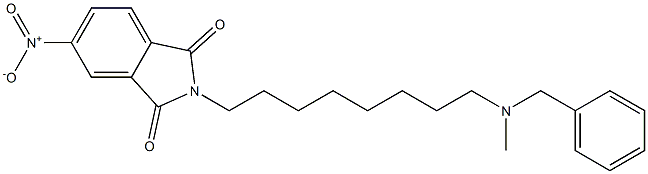 N-[8-(Methylbenzylamino)octyl]-4-nitrophthalimide 结构式