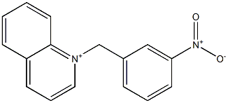 1-(3-Nitrophenylmethyl)quinolinium 结构式