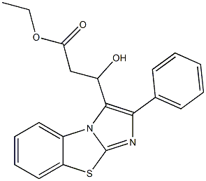 3-[2-(Phenyl)imidazo[2,1-b]benzothiazol-3-yl]-3-hydroxypropanoic acid ethyl ester 结构式