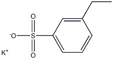 3-Ethylbenzenesulfonic acid potassium salt 结构式