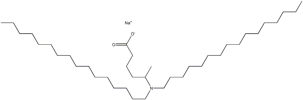 5-(Dihexadecylamino)hexanoic acid sodium salt 结构式
