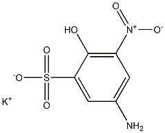 5-Amino-2-hydroxy-3-nitrobenzenesulfonic acid potassium salt 结构式