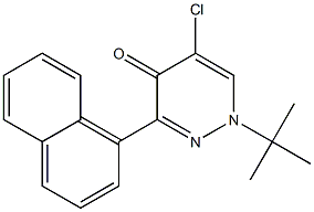 1-(tert-Butyl)-5-chloro-3-(1-naphtyl)-pyridazin-4(1H)-one 结构式