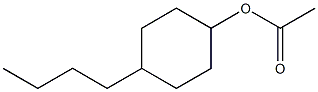 Acetic acid 4-butylcyclohexyl ester 结构式