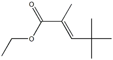 2,4,4-Trimethyl-2-pentenoic acid ethyl ester 结构式