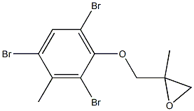 2,4,6-Tribromo-3-methylphenyl 2-methylglycidyl ether 结构式