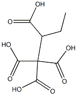Butane-1,1,1,2-tetracarboxylic acid 结构式