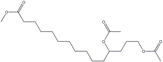 12,15-Diacetoxypentadecanoic acid methyl ester 结构式