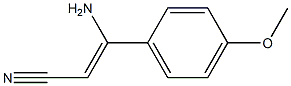 (Z)-3-Amino-3-(4-methoxyphenyl)acrylonitrile 结构式