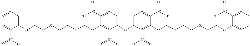 [2-[2-[2-(2-Nitrophenoxy)ethoxy]ethoxy]ethyl](2,4-dinitrophenyl) ether 结构式