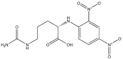 (S)-2-[(2,4-Dinitrophenyl)amino]-5-ureidopentanoic acid 结构式