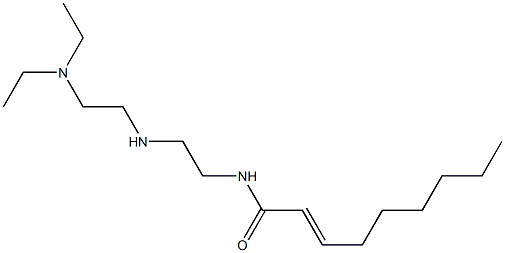 N-[2-[2-(Diethylamino)ethylamino]ethyl]-2-nonenamide 结构式