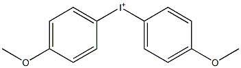 Bis(4-methoxyphenyl)iodonium 结构式
