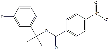 p-Nitrobenzoic acid 2-(m-fluorophenyl)propan-2-yl ester 结构式