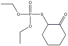 Thiophosphoric acid O,O-diethyl S-(2-oxocyclohexyl) ester 结构式