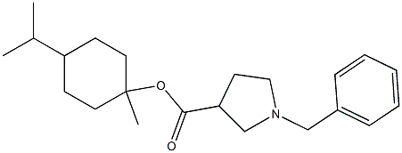 p-Menthan-1-yl 1-benzylpyrrolidine-3-carboxylate 结构式