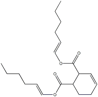 3-Cyclohexene-1,2-dicarboxylic acid bis(1-hexenyl) ester 结构式