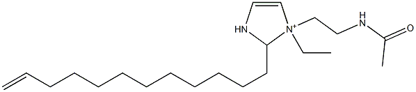 1-[2-(Acetylamino)ethyl]-2-(11-dodecenyl)-1-ethyl-4-imidazoline-1-ium 结构式