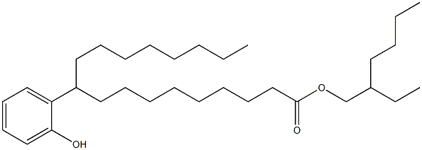 10-(2-Hydroxyphenyl)stearic acid 2-ethylhexyl ester 结构式