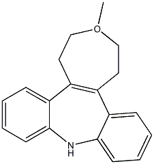 2,3,4,5-Tetrahydro-3-methyl-1H-dibenz[2,3:6,7]oxepino[4,5-d]azepine 结构式