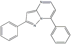 2-Phenyl-7-phenylpyrazolo[1,5-a]pyrimidine 结构式