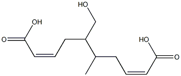 Bisisocrotonic acid 1-hydroxymethyl-2-methyl-1,2-ethanediyl ester 结构式