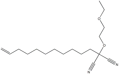 (2-Ethoxyethoxy)(10-undecenyl)malononitrile 结构式