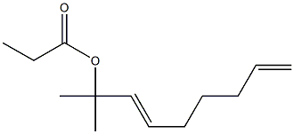 Propionic acid 1,1-dimethyl-2,7-octadienyl ester 结构式