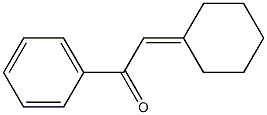 1-Phenyl-2-cyclohexylideneethan-1-one 结构式