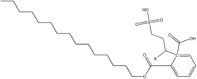 Phthalic acid 1-pentadecyl 2-(1-potassiosulfopropyl) ester 结构式